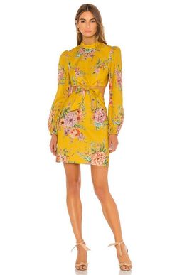 Zimmermann Zinnia Bow Cut Out Short Dress Size 8 for rent on The Volte - image 1