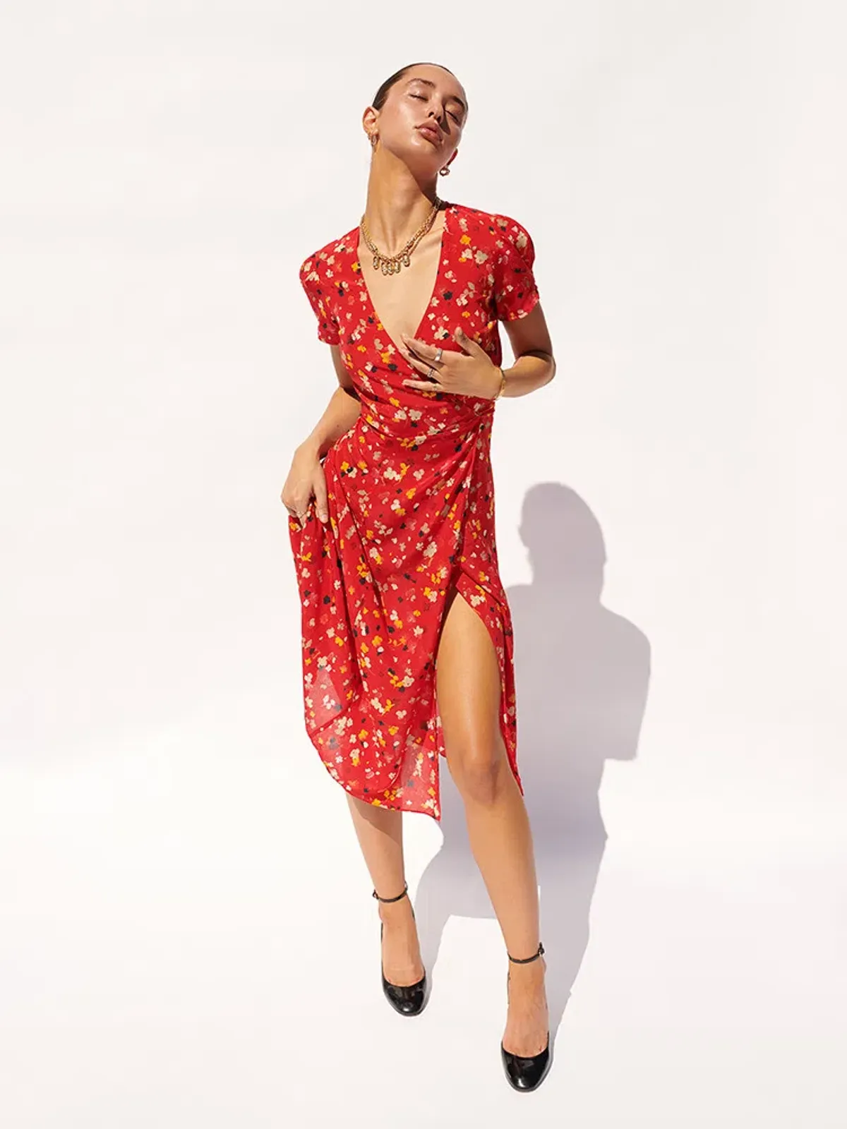 Realisation Par The Teale in Rouge Fleur Size M / Au 10 - Image 2