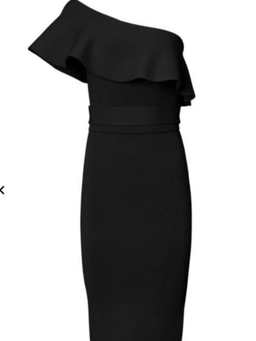 Scanlan Theodore - crepe dress black sz 6 for rent on The Volte - image 2