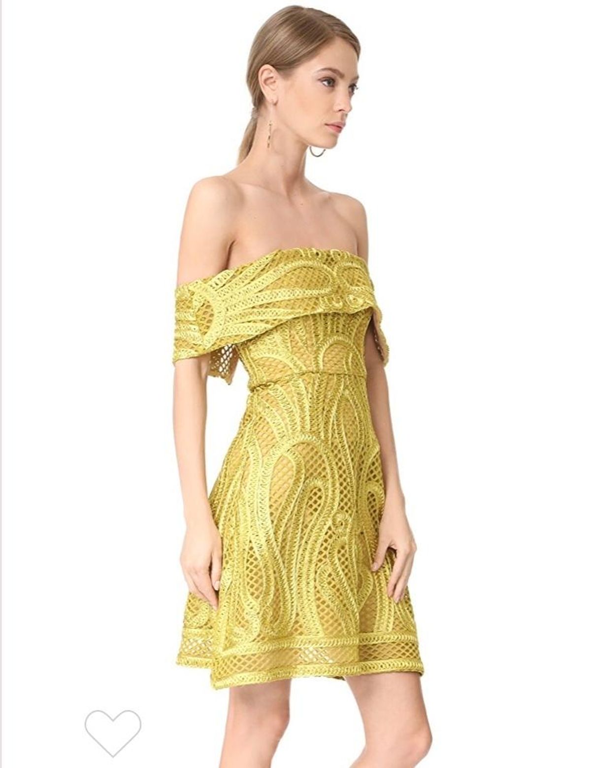 Thurley Ravello Strapless Mini Dress Yellow Size 10 - Image 2
