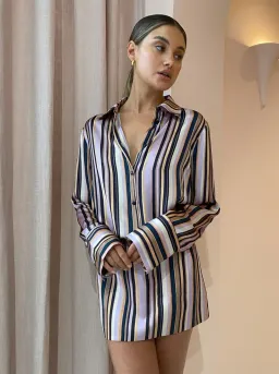 Hansen & Gretel Jerico Dress In Licorice Stripe Size AU 10 for rent on The Volte - image 6