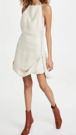 Jacquemus  Figuerolles Dress Beige Size AU 6 for rent on The Volte - image 2