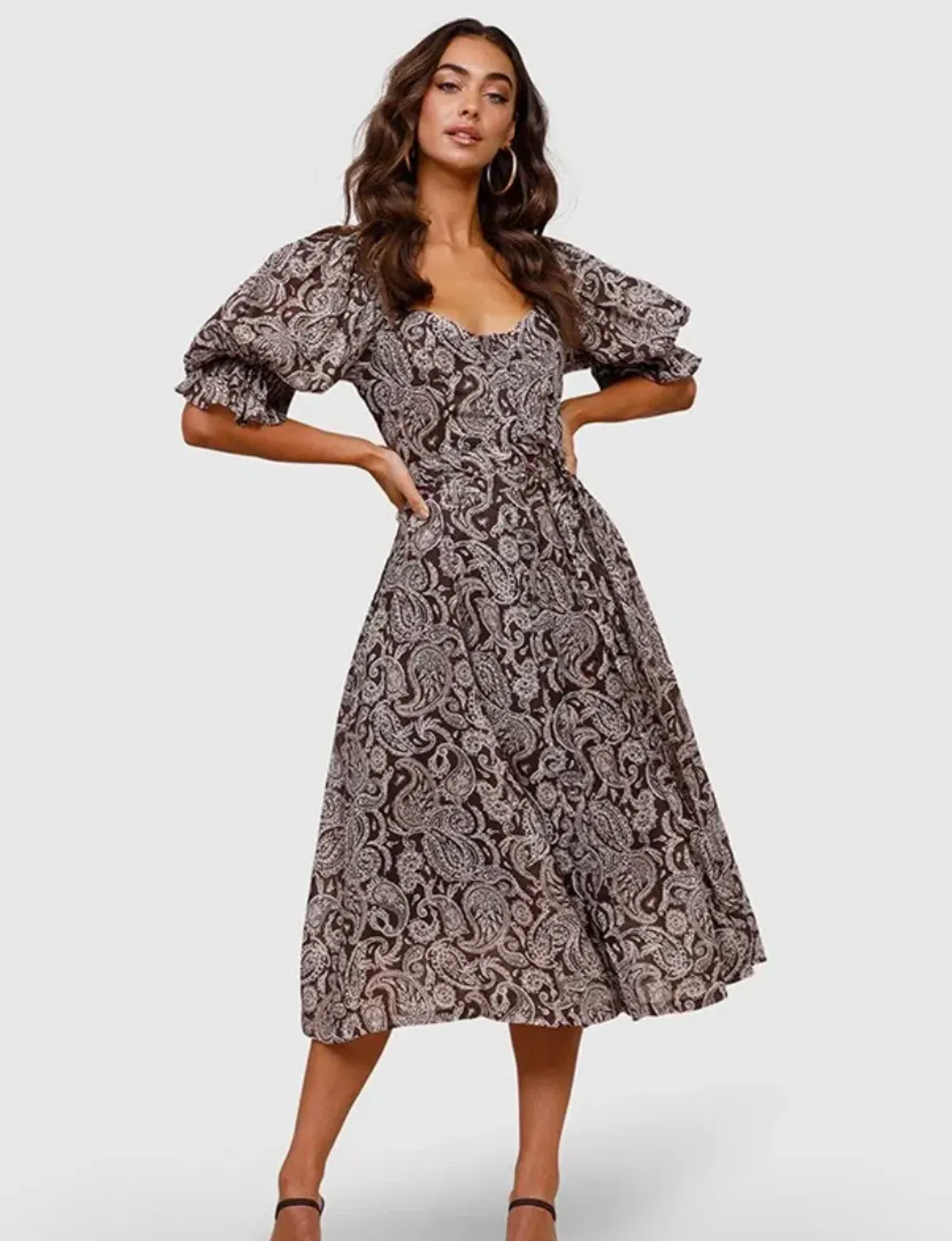 Ministry Of Style Prairie Midi Brown Size AU 8 - Image 1