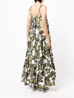 Aje Oasis Strap Maxi Dress Olive Leaf Size 4 for rent on The Volte - image 3