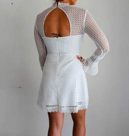 Pasduchas Reign Mini Dress White Size 6 for rent on The Volte - image 3