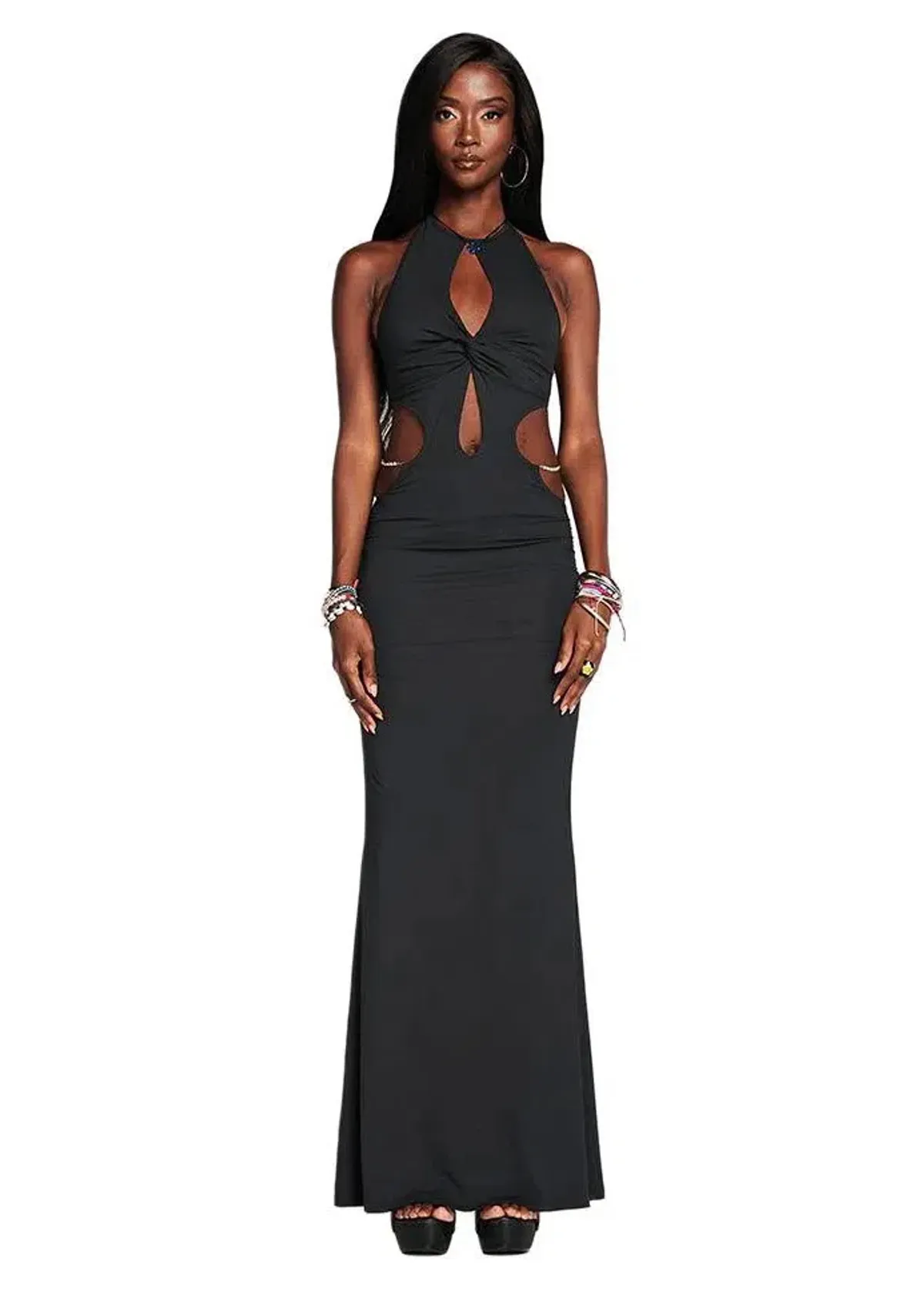 I AM GIA ‘Valera’ Maxi Dress in Black Size S/AU 8 - Image 1