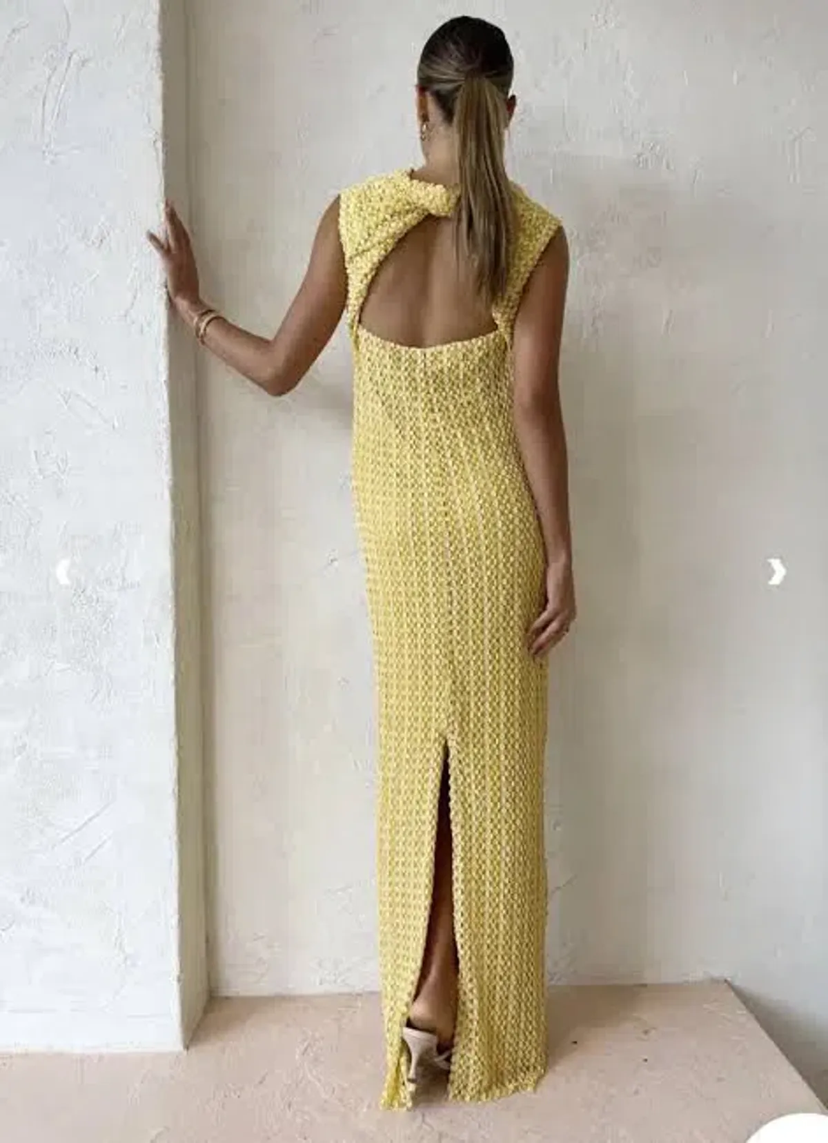 Camilla and Marc Riviera Column Dress Yellow Size AU 6 - Image 3