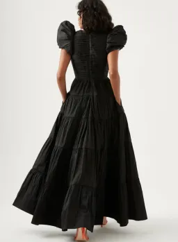 Aje Statuesque Tiered Gown Black Size 4 / XXS for rent on The Volte - image 2