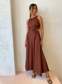 Camilla and Marc Coppola Maxi Dress in Cinnamon Size 8 for rent on The Volte - image 2