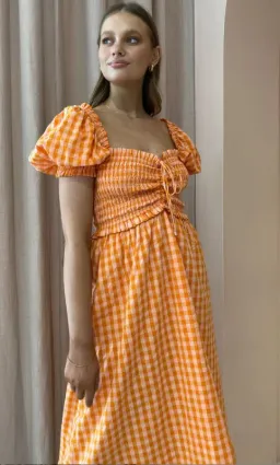Steele Hollie Dress Orange Size AU 12 for rent on The Volte - image 3