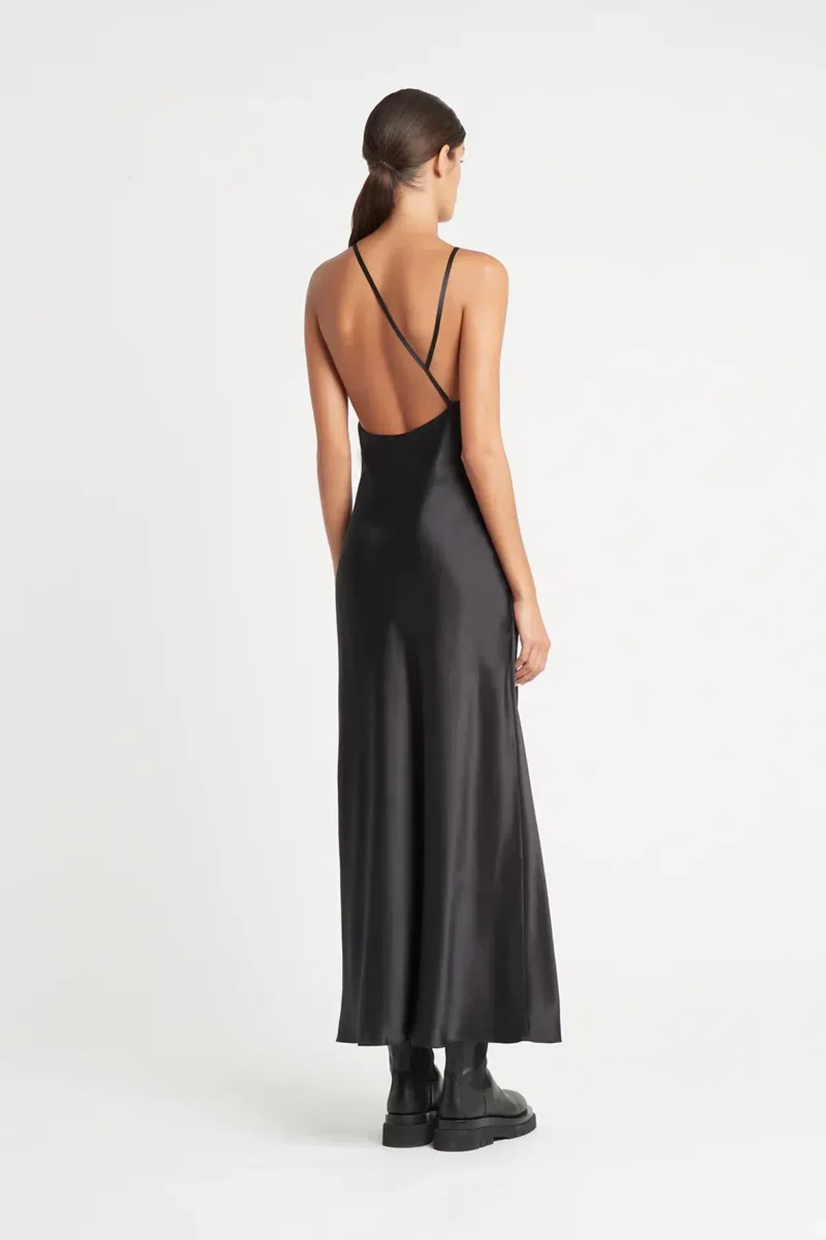 Sir The Label Editta Gown Midi Black Size AU 6 - Image 2
