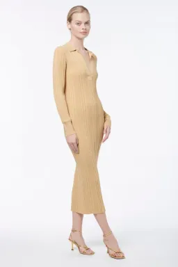 Manning Cartell Split Screen Knit Dress Nude Size XS/Au 6 for rent on The Volte - image 1