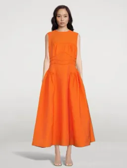 Rachel Gilbert Sophia Dress Orange Size AU 6 for rent on The Volte - image 1
