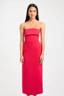 Kookai Oyster Strapless Dress Red Size AU 14 for rent on The Volte - image 3