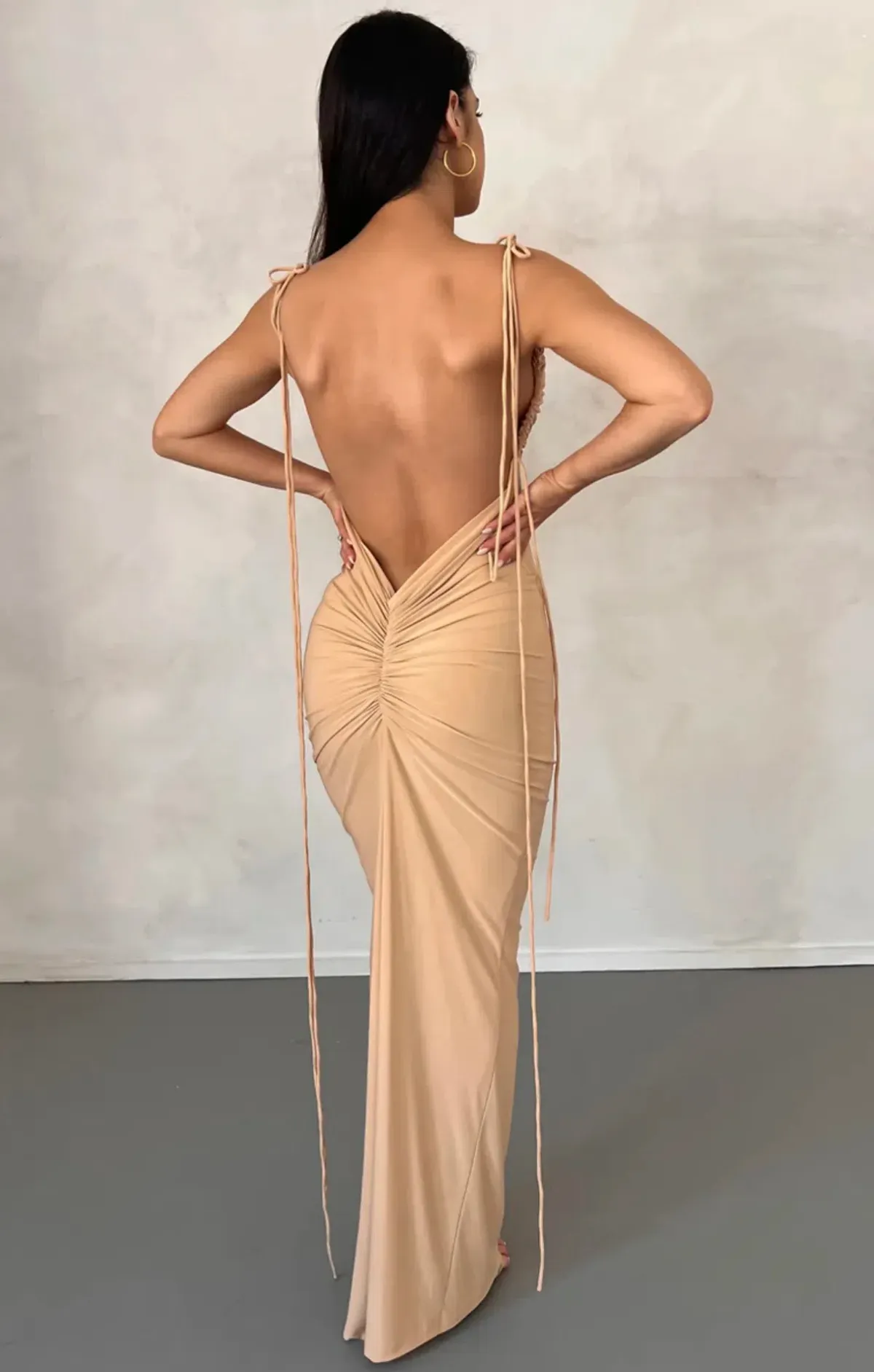 Melani The Label Jiani Gown Nude Size S / Au 8 - Image 3