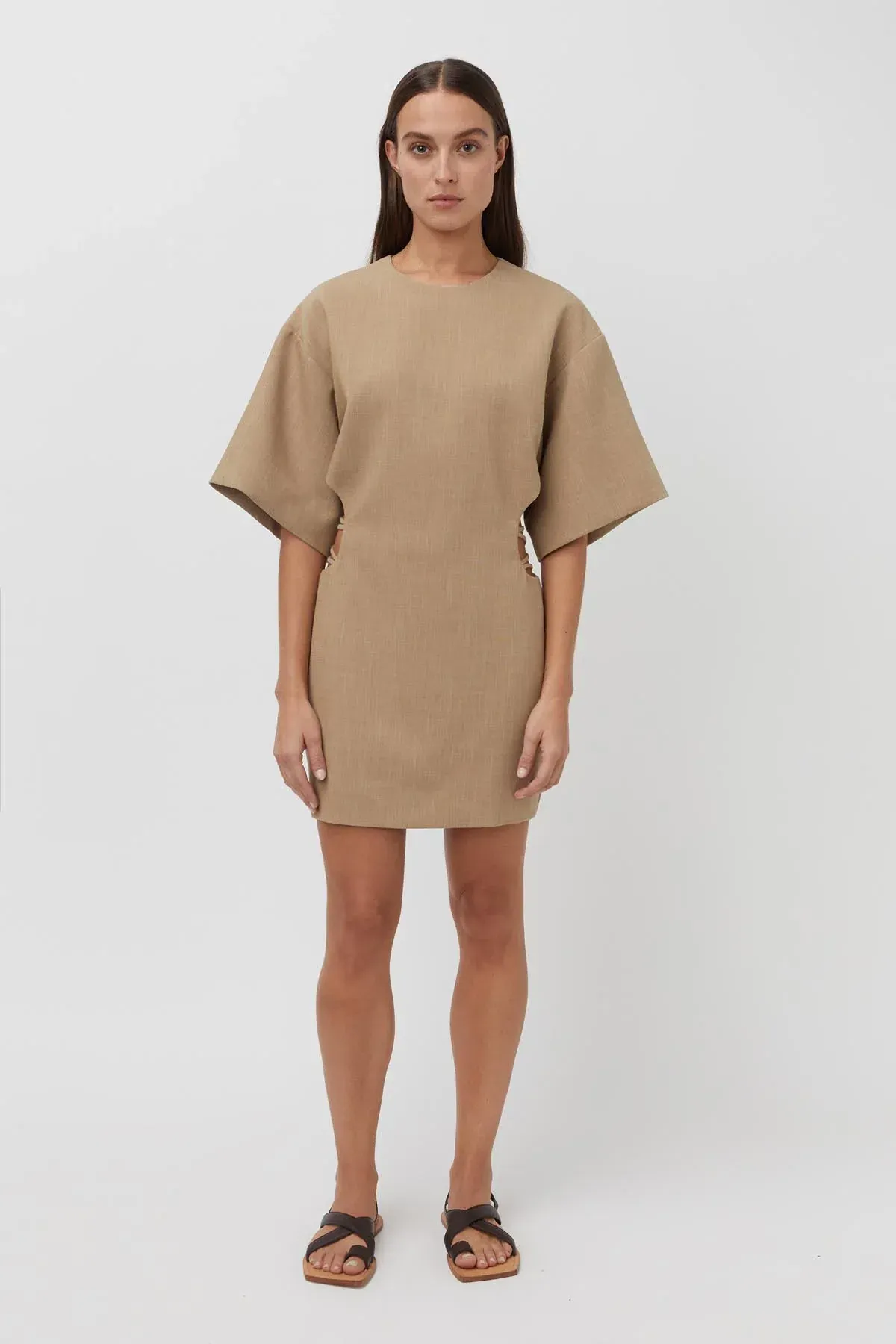 Camilla and Marc Fernando Mini Dress Flax Size 6 - Image 1