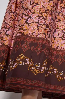 Scanlan Theodore Floral Border Print Set Chocolate Size 6 for rent on The Volte - image 3