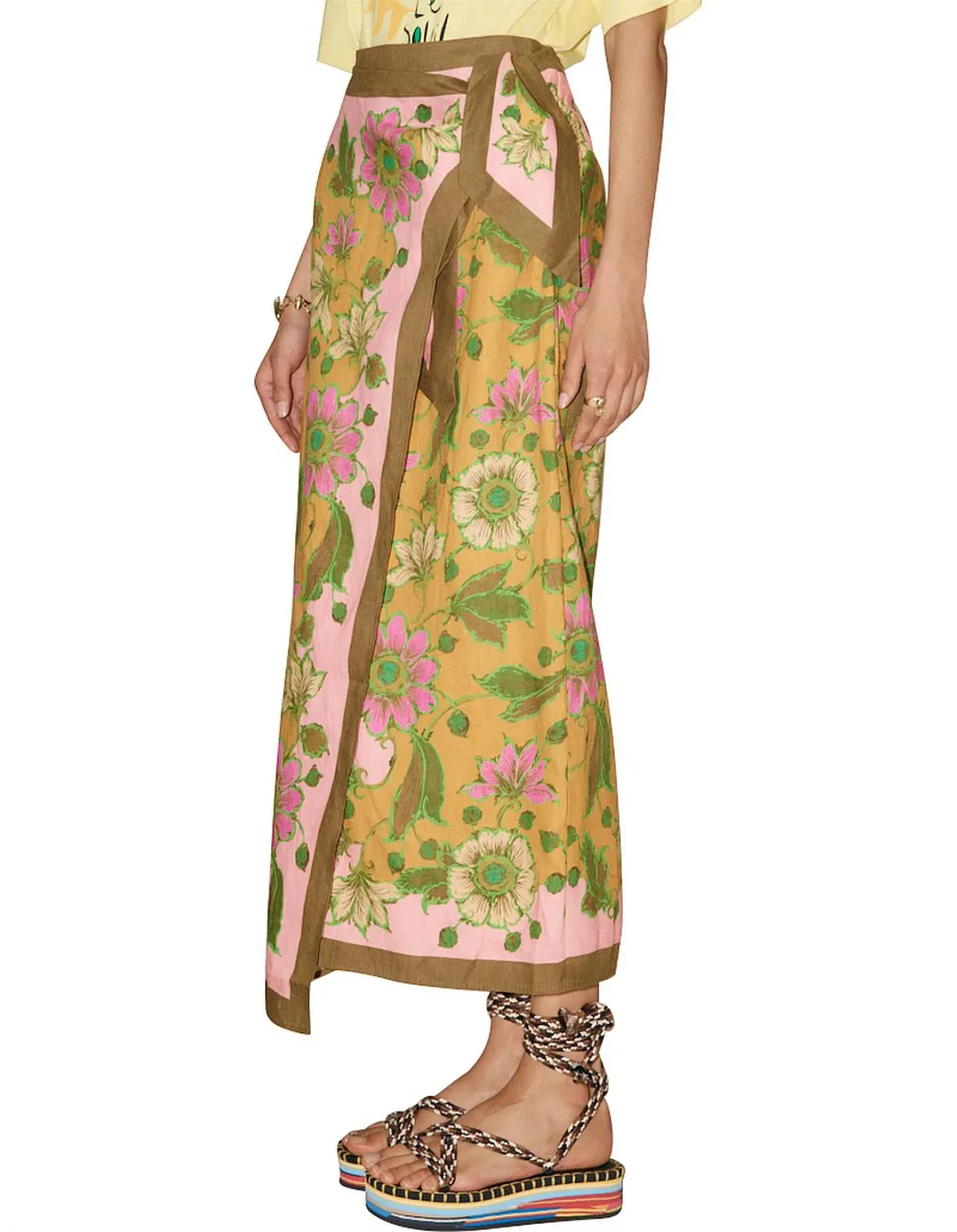 Alemais Winnie Wrap Sarong Skirt Floral Size S / Au 8 - Image 2