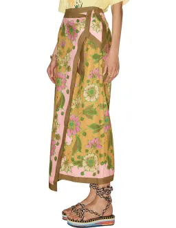 Alemais Winnie Wrap Sarong Skirt Floral Size S / Au 8 for rent on The Volte - image 2