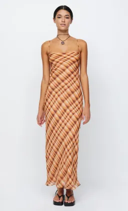 Bec & Bridge Soleil Slip Maxi Dress Orange Size 10  for rent on The Volte - image 2
