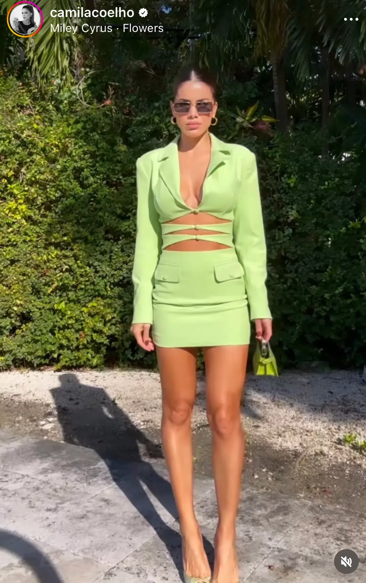 Camila Coelho Ivy Mini Dress Green Size 6  - Image 1