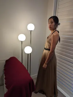 Magali Pascal Sakura Maxi Dress Gold Size XS / AU 8 for rent on The Volte - image 2