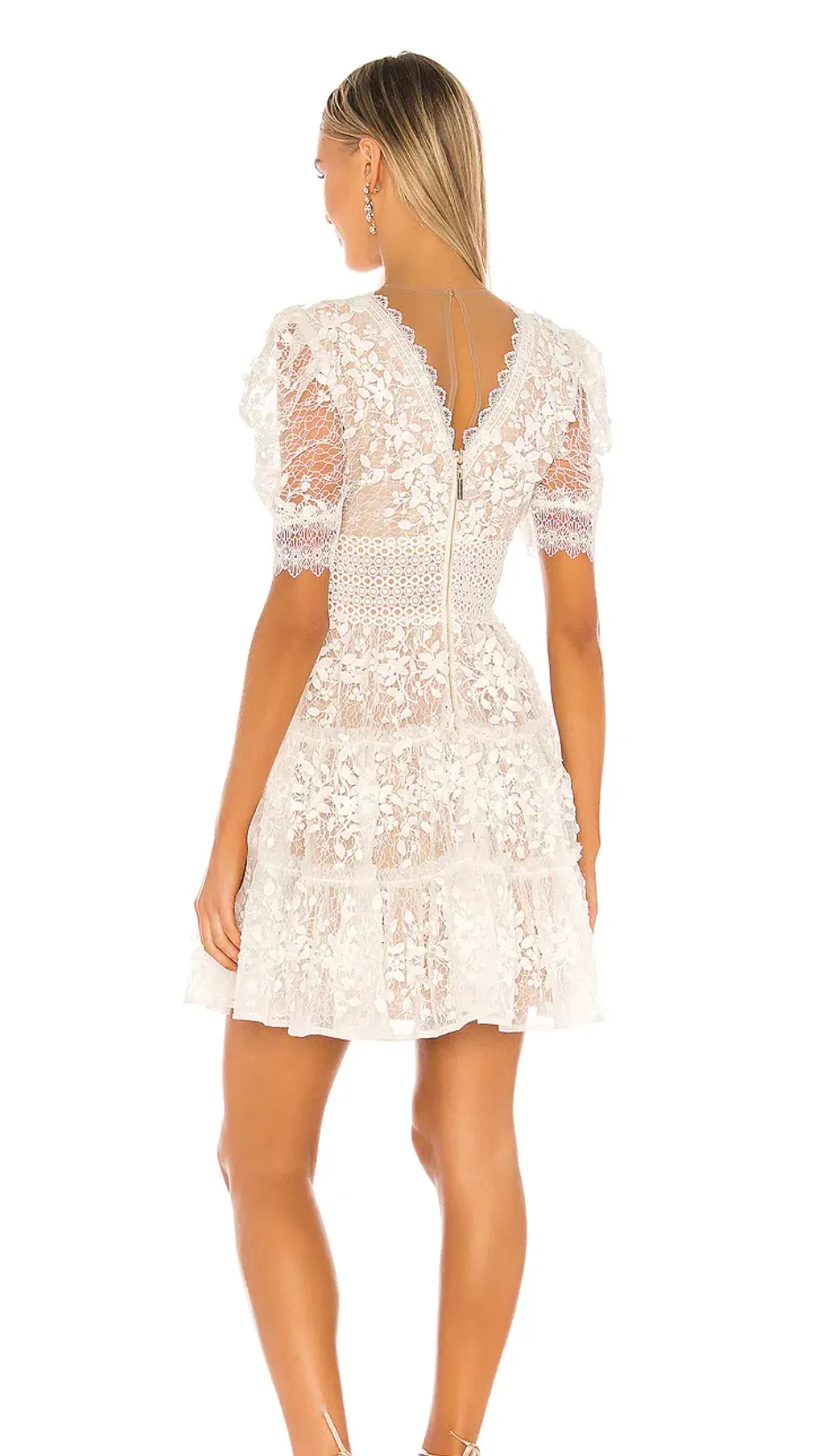 Bronxs & Banco Megan Mini Dress White Size AU 8 - Image 2