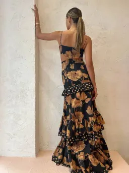 Sonya Moda Valentina Gown in Marabella Floral Print Size AU 6  for rent on The Volte - image 2