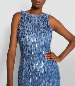 Rachel Gilbert Sequence Dress Blue Size AU 8 for rent on The Volte - image 2