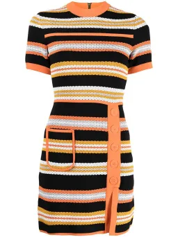 Alice McCall Miley Stripe-Print Knitted Dress Multi-Colored Size AU 8 for rent on The Volte - image 3