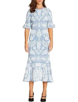 Alice McCall La Javanaise Midi Dress Blue Size 10 for rent on The Volte - image 1