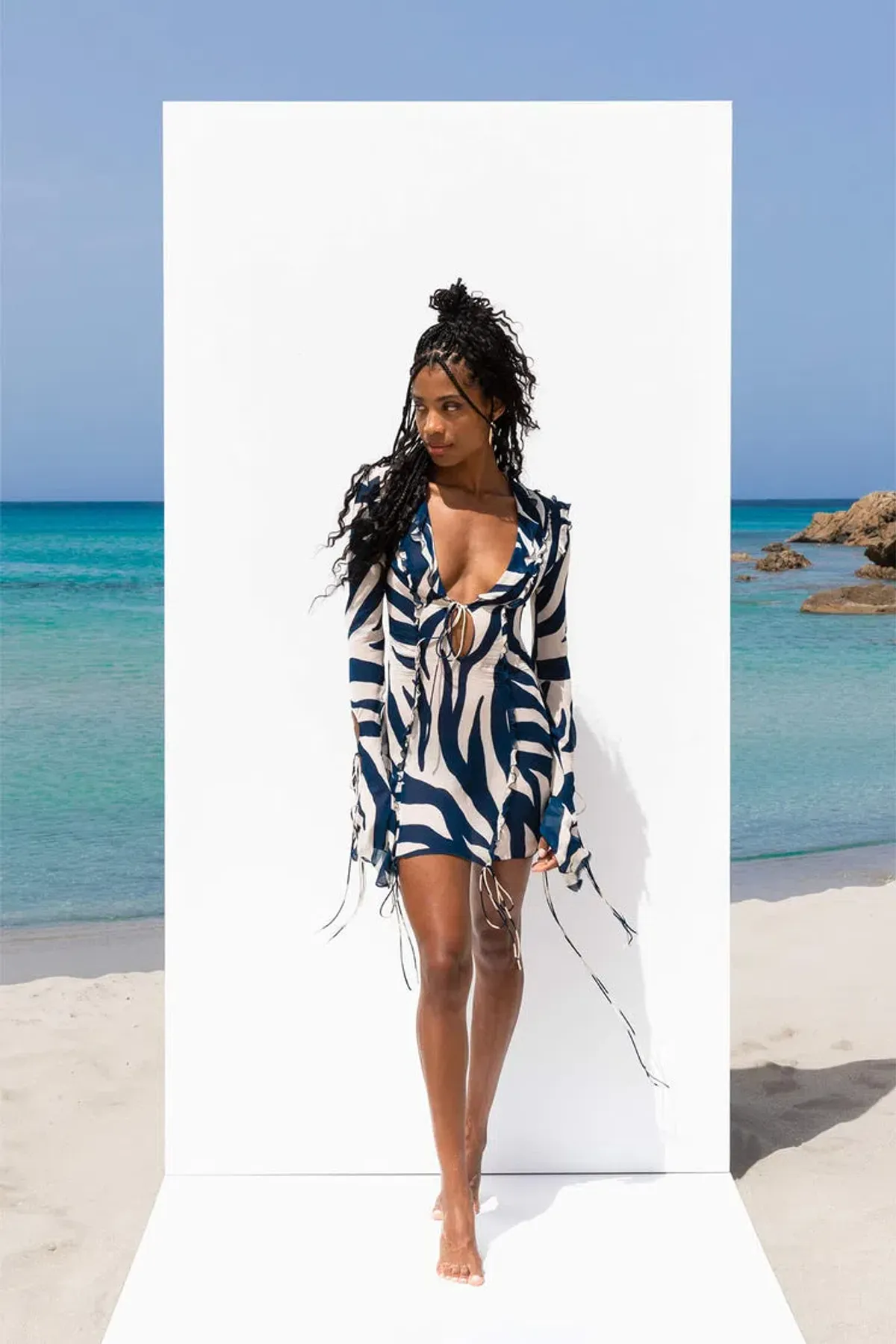 Rat & Boa Annika Mini Dress Print Size 8 - Image 1