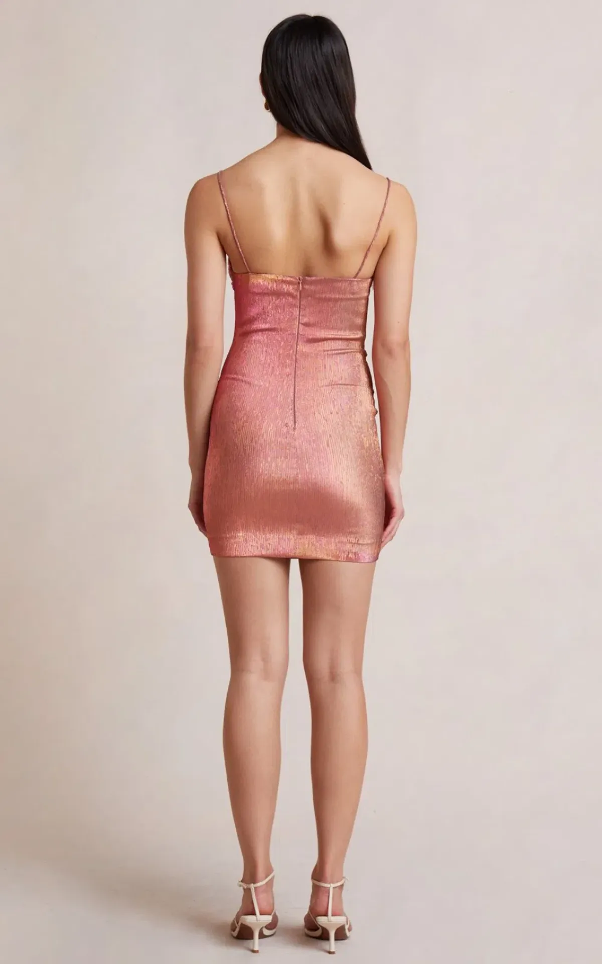 Bec & Bridge Party Rock Mini Dress in Lurex Size 10  - Image 4