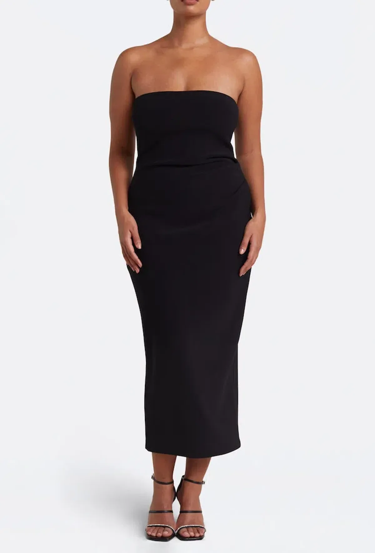 Bec & Bridge Be Mine Strapless Midi Dress Black Size 14 / XL - Image 1