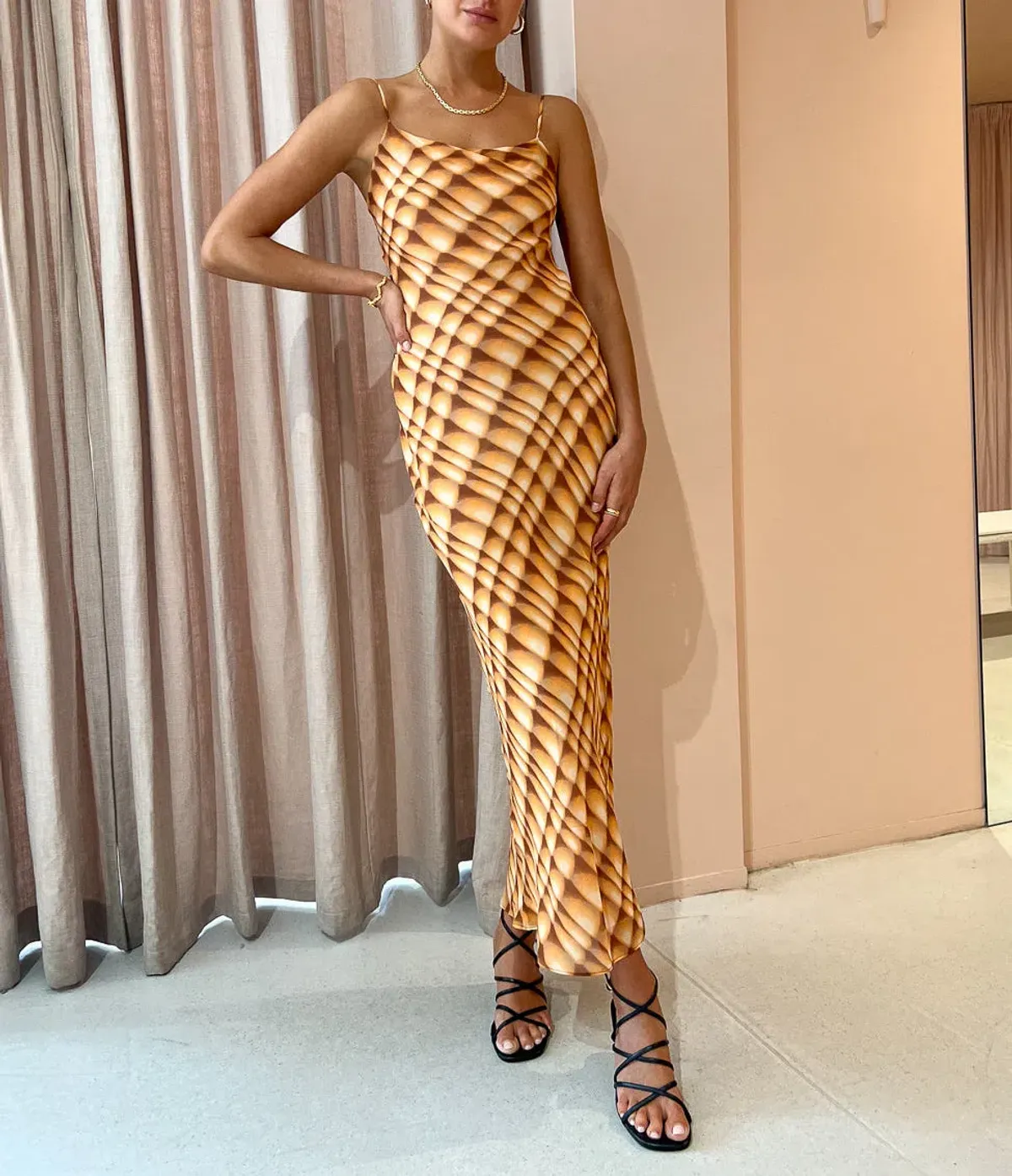 Bec & Bridge Soleil Slip Maxi Dress Print Size 8 / S - Image 3