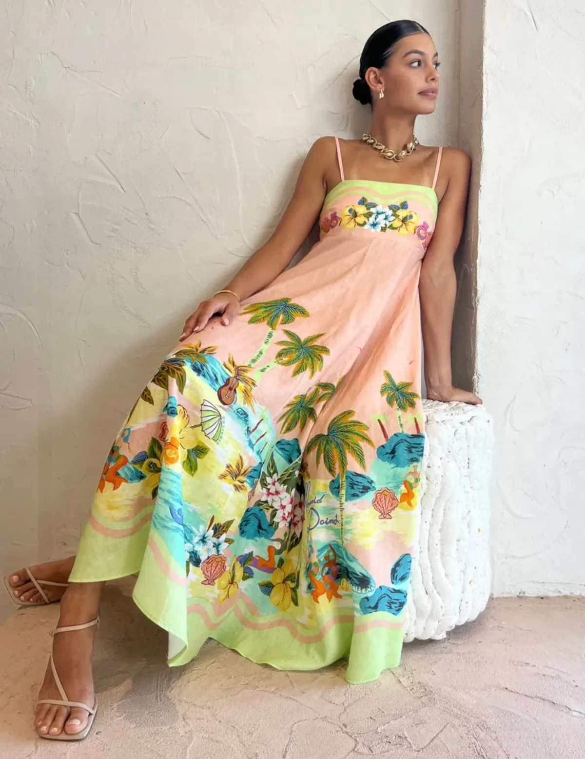 Alemais Mermaid Point Sundress Print Size 8 - Image 2