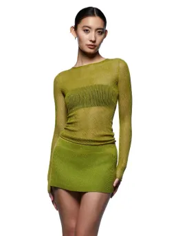 Tankair  Hot Mesh Top Green Size 6  for rent on The Volte - image 1