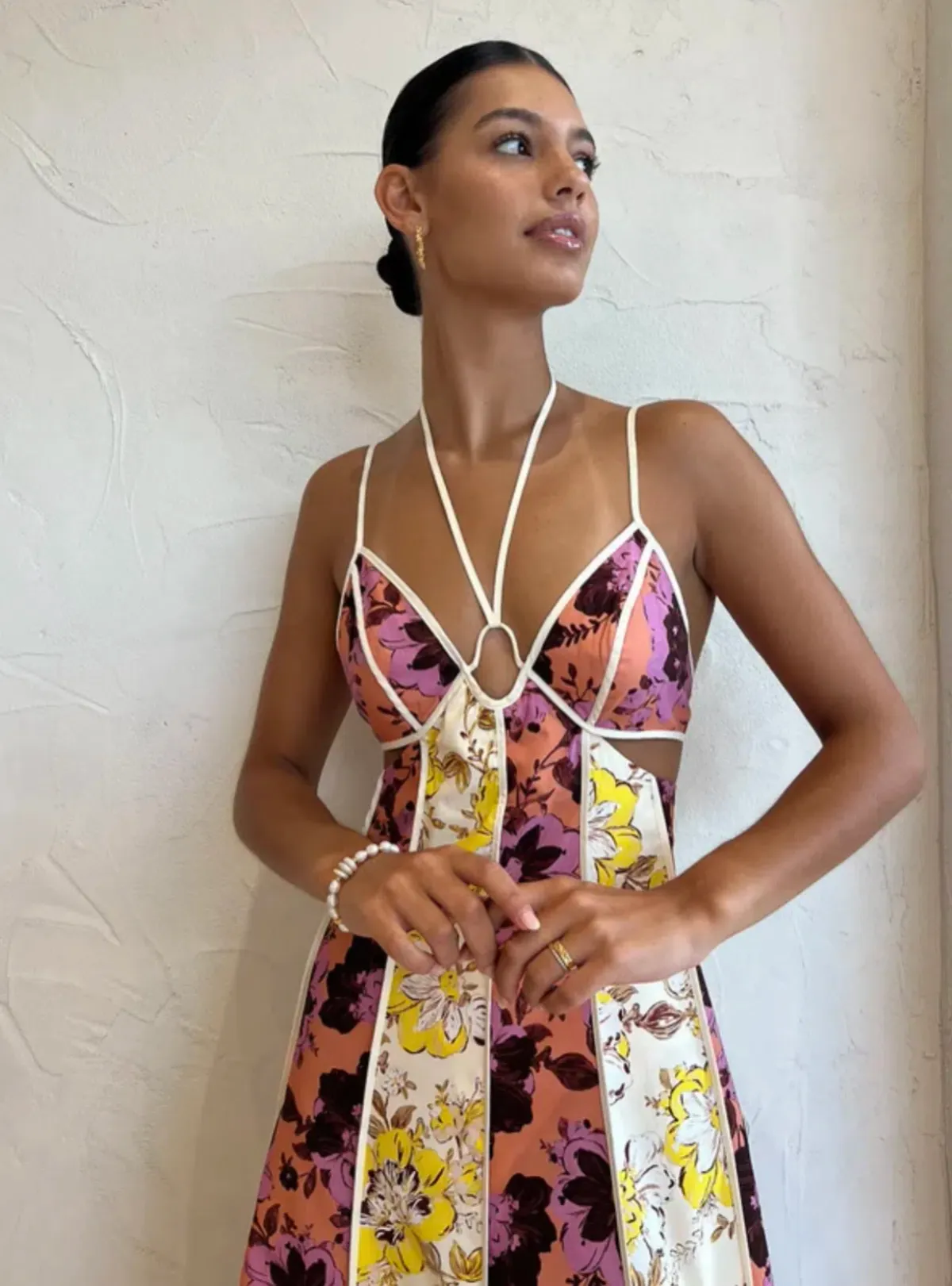 Significant Other Ana Maxi Dress in Floral Mix Multi-colored Size AU 8 - Image 3