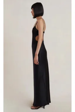 Bec & Bridge Lindsey Cut Out Maxi Dress Black Size AU 6 for rent on The Volte - image 3