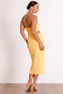 Pasduchas Pulse Slash Midi in Melon Size 16 for rent on The Volte - image 2