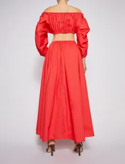 Scanlan Theodore Parachute Cotton Gather Dress Poppy Size 8 for rent on The Volte - image 5