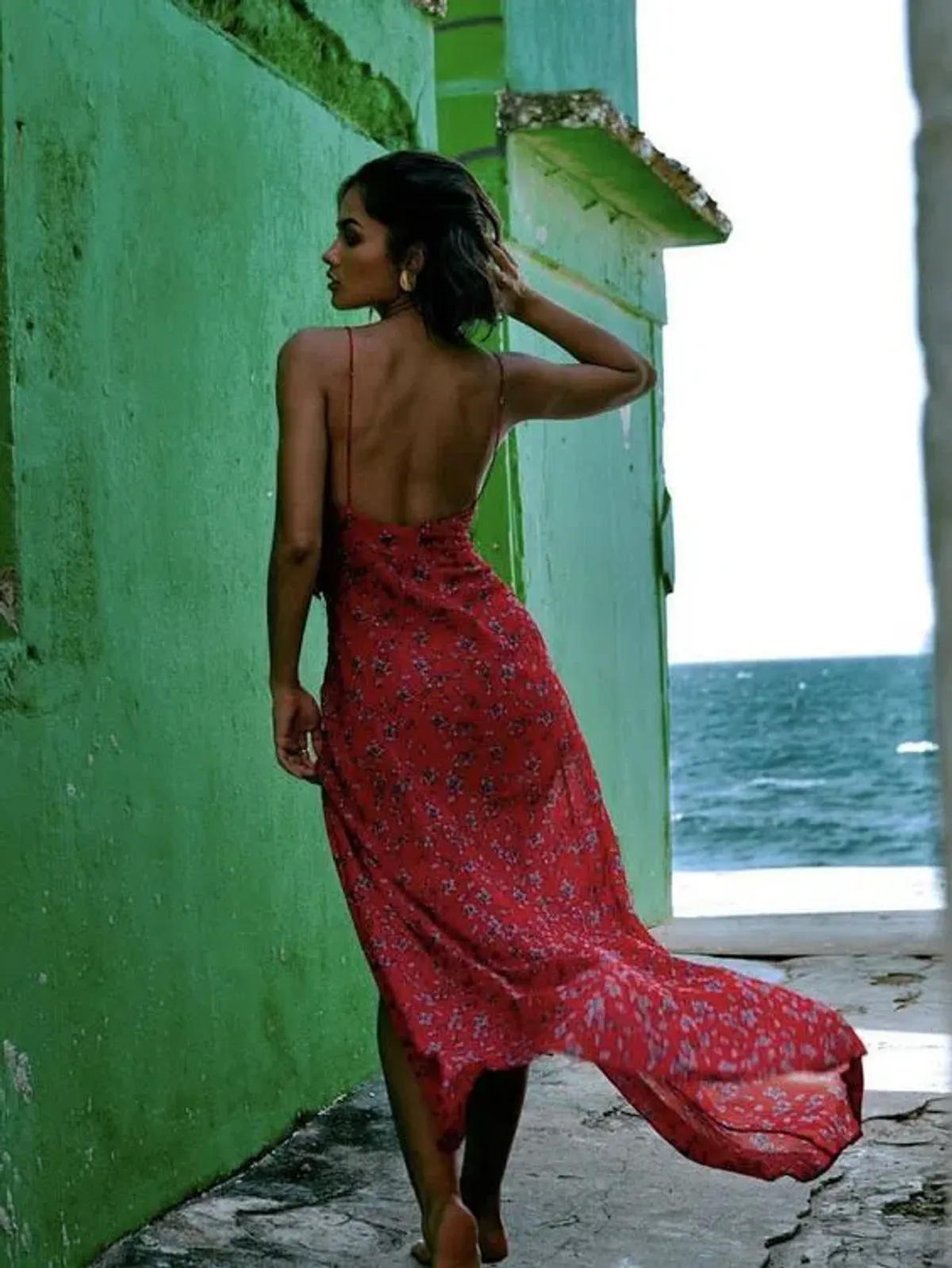 Rat & Boa Palermo Floral Maxi Dress Red Size L / Au 10-12  - Image 4