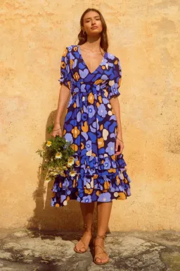 Mister Zimi Vivienne Midi Dress in Lavender Size 14 for rent on The Volte - image 1