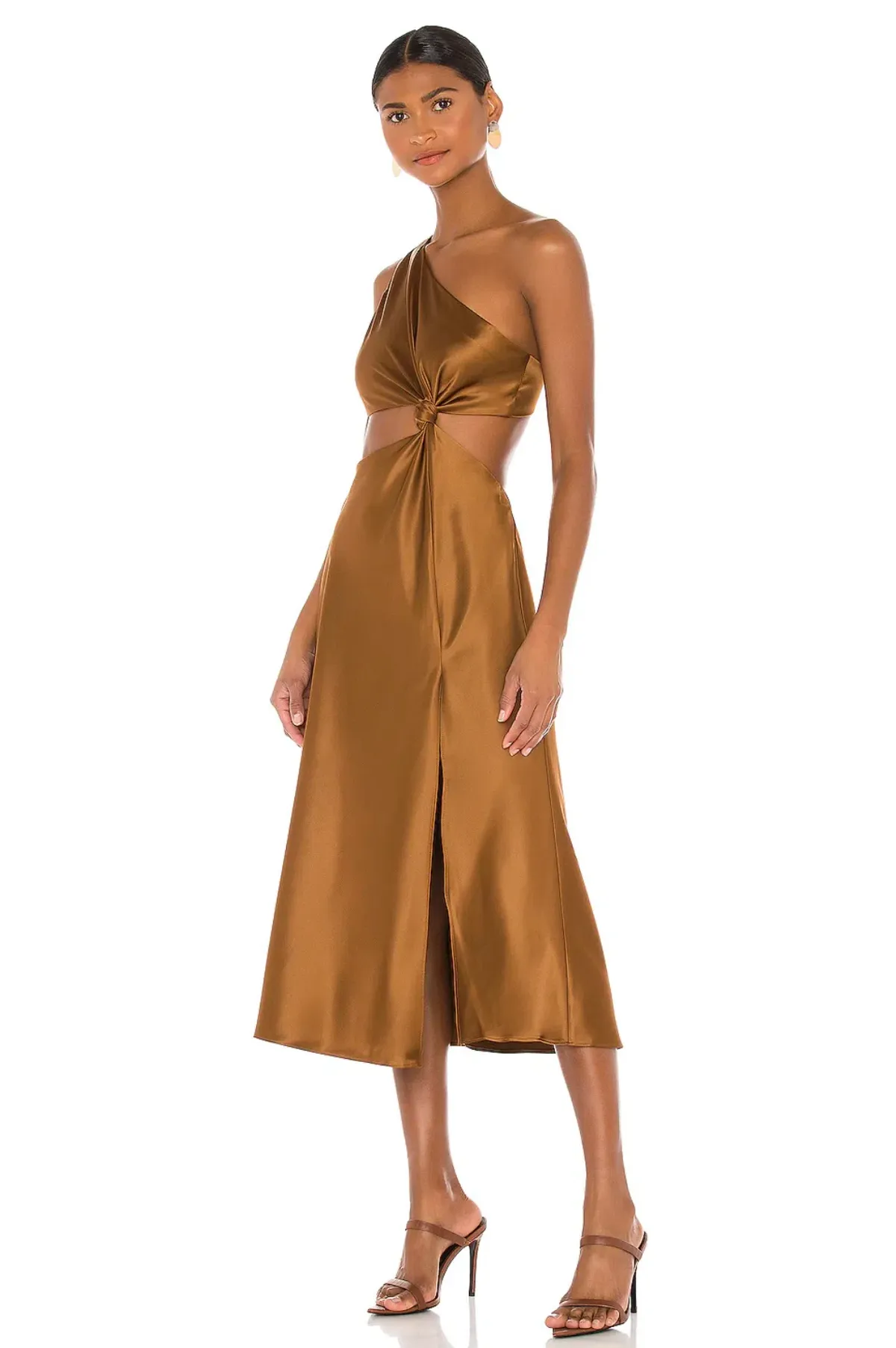 LPA the Label Imani Midi Dress in Brown Size S / Au 8 - Image 4
