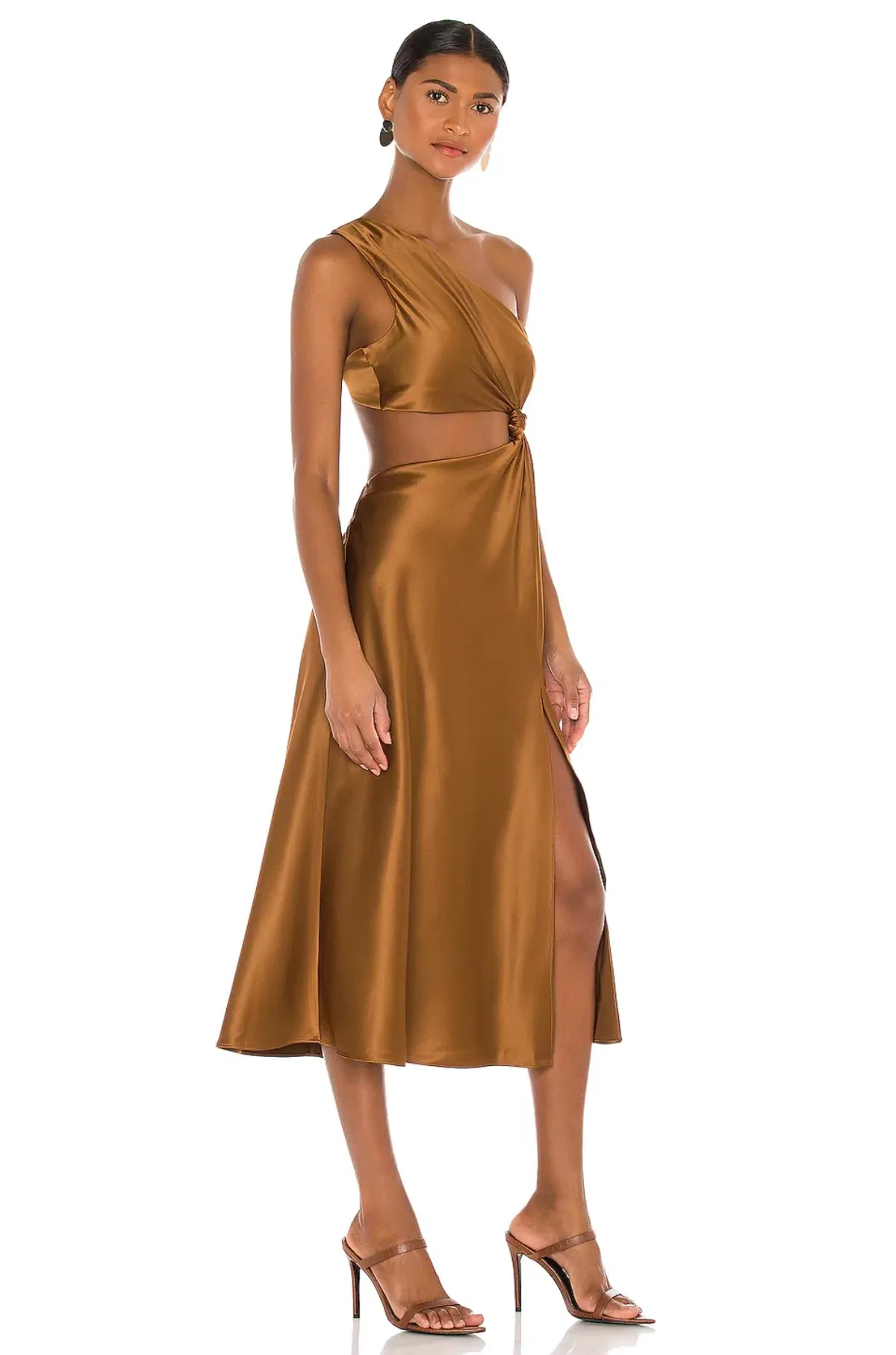 LPA the Label Imani Midi Dress in Brown Size S / Au 8 - Image 2