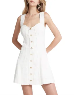 Aje Byblos Linen Mini Dress Ivory Size 8 for rent on The Volte - image 2