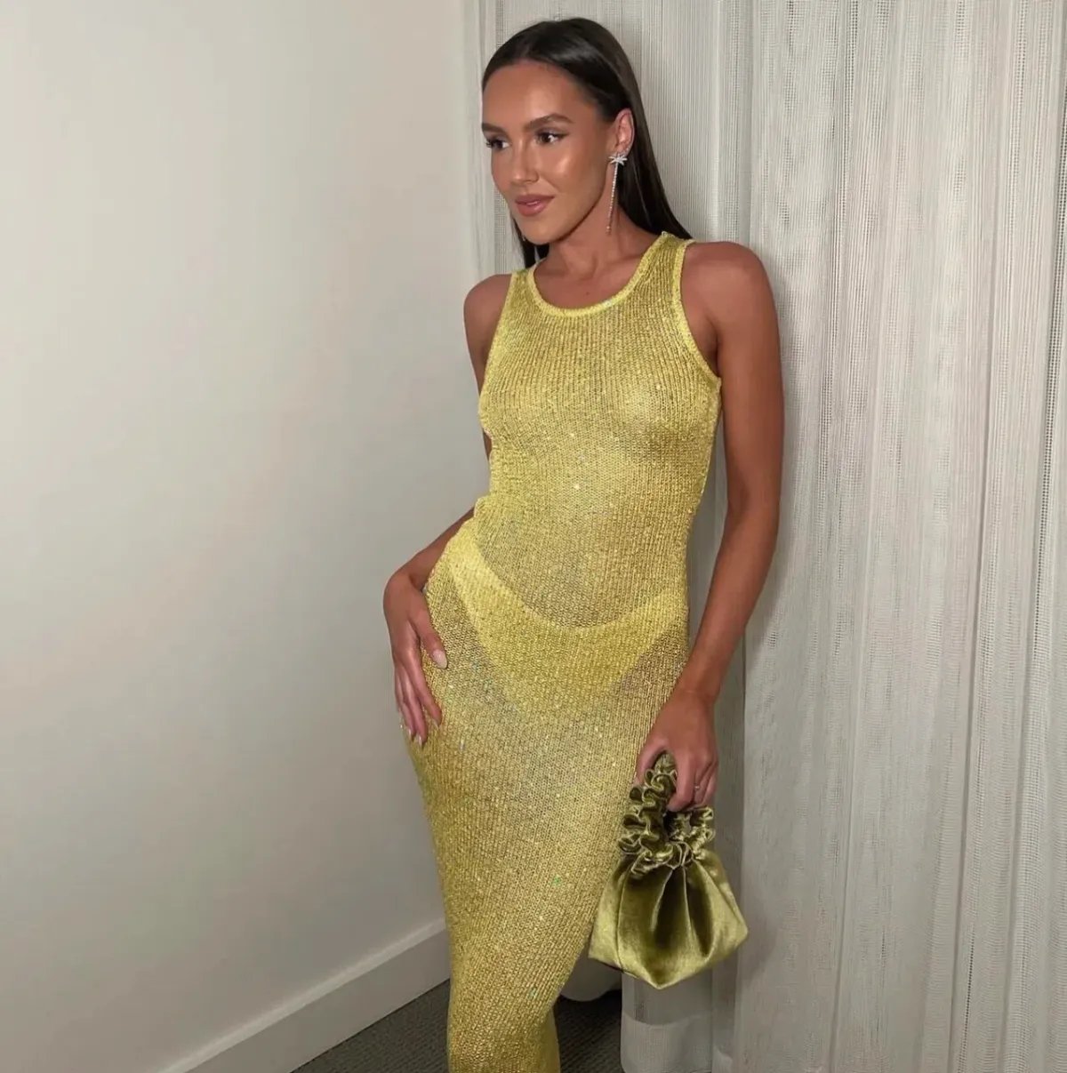 Asta Resort Natalia Dress Yellow Size 6  - Image 1