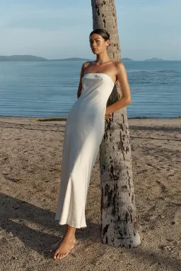 Kookai Milan Ivy Slip Dress Ivory Size 36/AU 8 for rent on The Volte - image 2