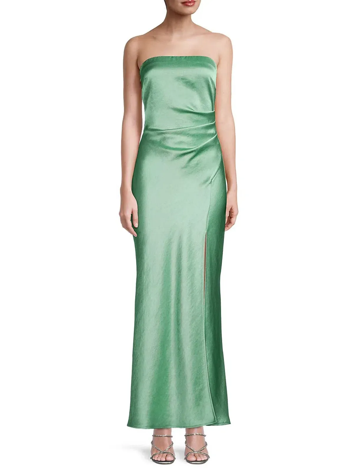 Bec & Bridge Symone Strapless Dress Moss Green Size 8 - Image 2