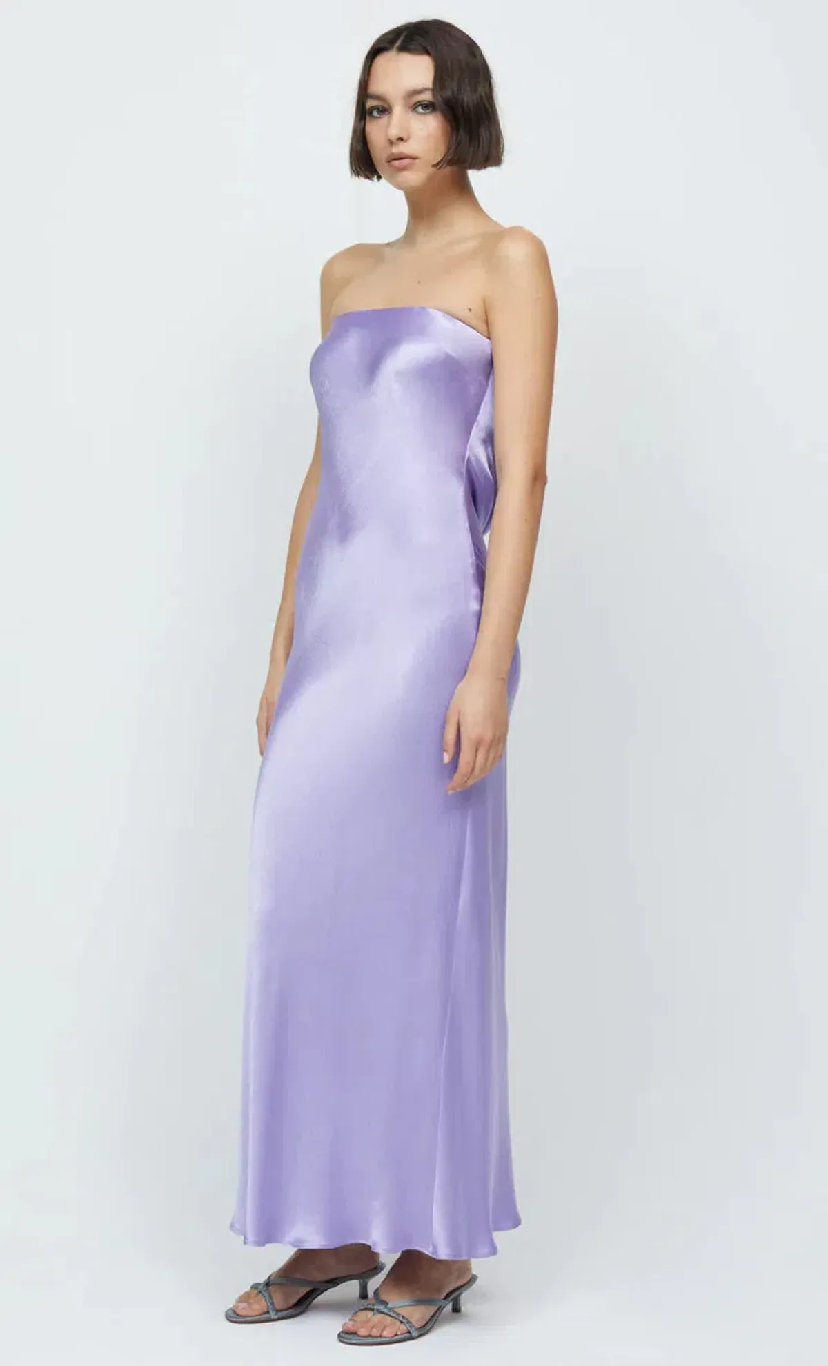 Bec & Bridge Moon Dance Strapless Maxi Dress Lilac Size S / AU 8 - Image 2